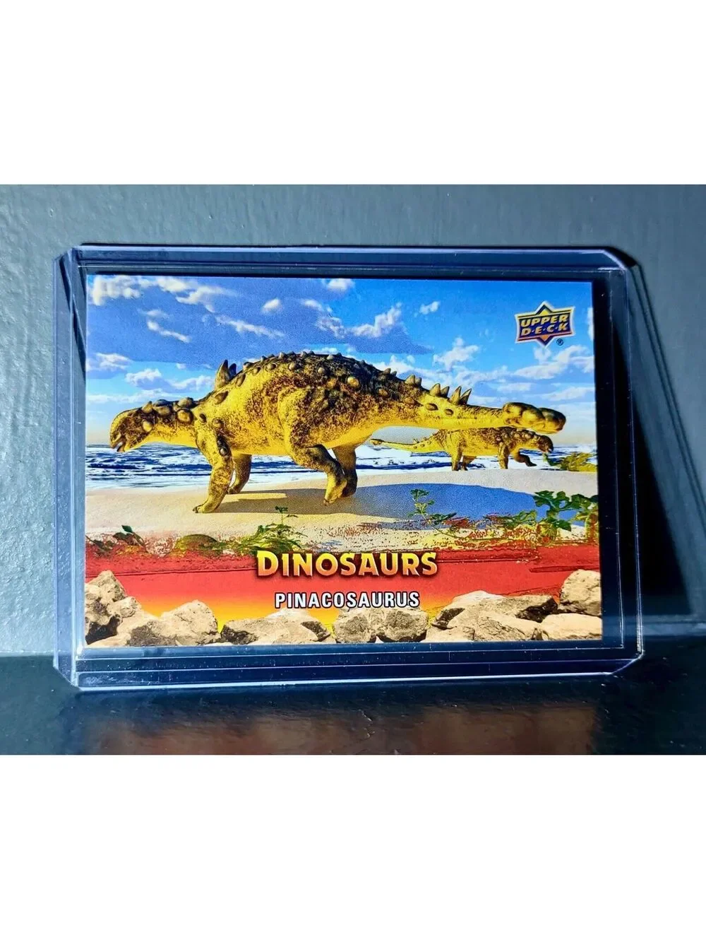 2015 Upper Deck Dinosaurs Pinacosaurus Extinction Red Parallel #83 Card